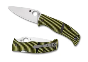 Caribbean™ G-10 Black/Yellow Leaf<Spyderco Hot
