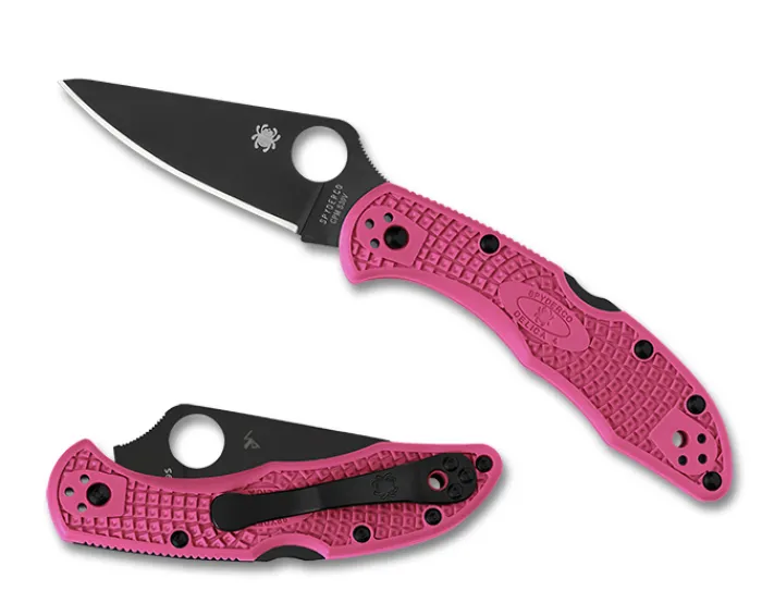 delica__frn_pink_black_bl_0.webp Delica® 4 FRN Pink Black Blade<Spyderco Online