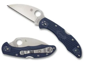 Delica&reg; 4 Dark Navy FRN CPM 20CV Wharncliffe Exclusive<Spyderco Fashion