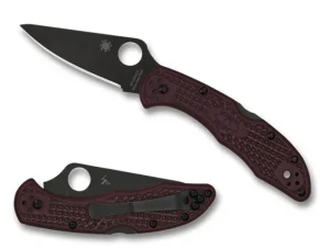 Delica&reg; 4 Lightweight Micro-Melt&reg; PD#1 Black Blade<Spyderco Hot