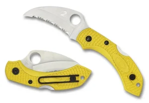 Dragonfly™ 2 Salt® FRN Yellow Hawkbill<Spyderco Clearance