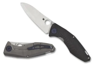 Drunken™ Carbon Fiber/Ti<Spyderco Sale