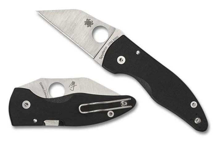 microjimbo_black_g_plaine_0.webp MicroJimbo™ Black G-10 PlainEdge<Spyderco Online