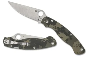 Military™ 2 Camo G-10 PlainEdge<Spyderco Clearance