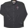 Orvis® Men's Tech Chambray Work Shirt Black Long Sleeve<Spyderco Discount