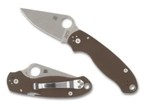 PARA® 3 BROWN G-10 CPM® 15V® SPRINT RUN®<Spyderco Clearance