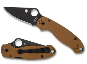 Para® 3 Coyote Brown G-10 CPM 10V Black Blade Exclusive<Spyderco Online