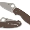 PARA® 3 LIGHTWEIGHT BROWN CPM® 15V® SPRINT RUN®<Spyderco New