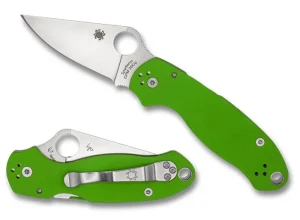 Para® 3 Neon Green G-10 CPM 20CV Exclusive<Spyderco Clearance