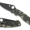 Para Military® 2 G-10 Camo/Black Blade<Spyderco Discount