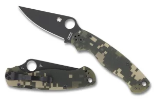 Para Military® 2 G-10 Camo/Black Blade<Spyderco Discount