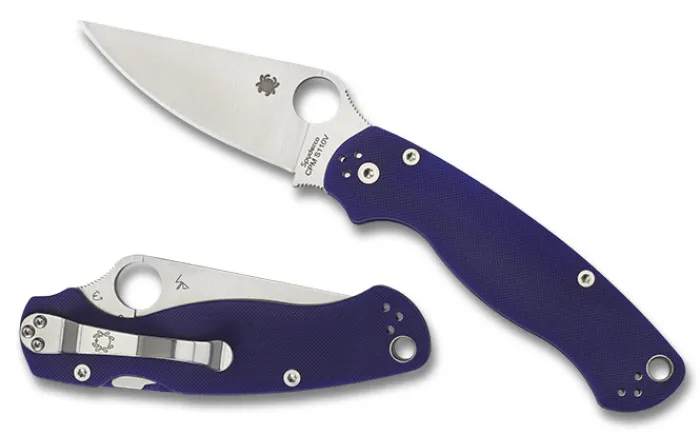 para_military__g_dark_blu_0.webp Para Military® 2 G-10 Dark Blue CPM S110V<Spyderco Hot