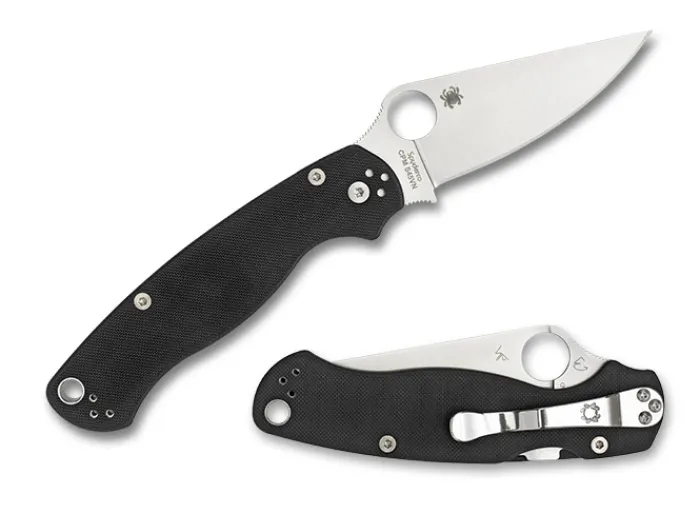 para_military__left_hand__0.webp Para Military® 2 Left Hand G-10 Black<Spyderco Discount