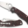 Para Military® 2 Red Fat Carbon Fiber CPM M4 Black Blade Exclusive<Spyderco Fashion