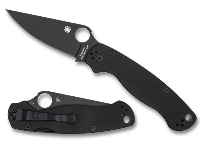 para_military__smooth_g_c_0.webp Para Military® 2 Smooth G-10 CPM CRU-WEAR Black Blade Exclusive<Spyderco Clearance
