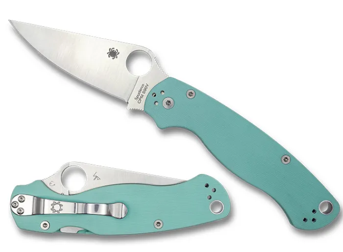 para_military__teal_g_cpm_0.webp Para Military® 2 Teal G-10 CPM S90V Exclusive<Spyderco Outlet