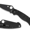 Para Military® 2 Salt® Black G-10 CPM MagnaCut® Black Blade<Spyderco Fashion