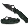 Para&reg; 3 Lightweight Deep Forest Green FRN CPM CRU-WEAR Black Blade Exclusive<Spyderco Best