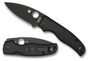 Shaman® G-10 Black/Black Blade<Spyderco Hot