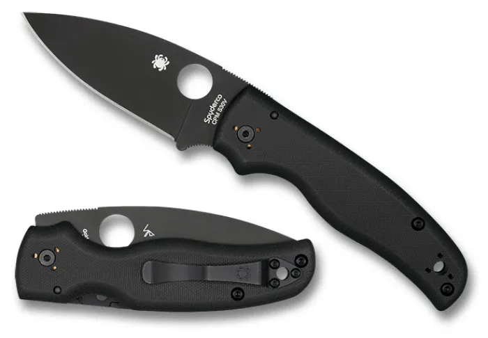 shaman_g_blackblack_blade_0.webp Shaman® G-10 Black/Black Blade<Spyderco Hot