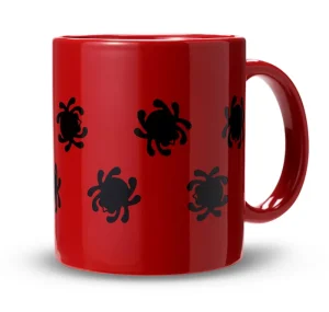 Mug Red w/ Black Bugs<Spyderco Best