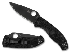 Tenacious® Lightweight Black Blade SpyderEdge<Spyderco Clearance