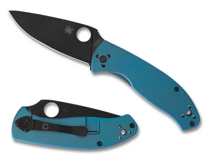 tenaciousreg_ril_blue_tit_0.webp Tenacious® R.I.L. Blue Titanium Black Blade<Spyderco Online