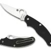 UK Penknife™ FRN Black Drop Point<Spyderco Online