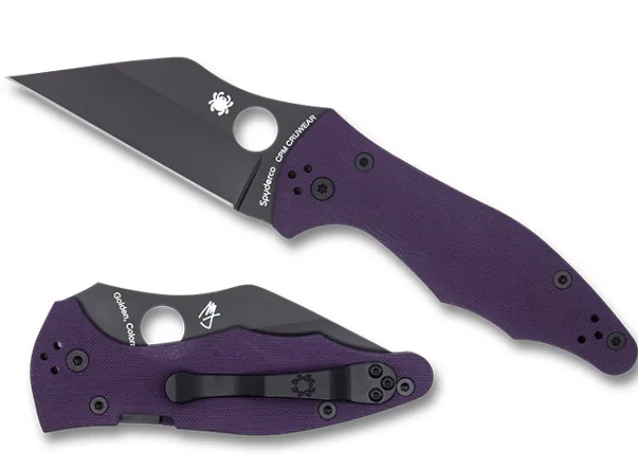 yojimbo__purple_g_cpm_cru_0.webp Yojimbo™ 2 Purple G-10 CPM CRU-WEAR Black Blade Exclusive<Spyderco New